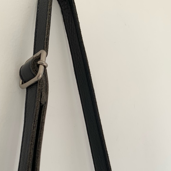 Tano Bag .Black leather crossbody purse with zipper. Used - Picture 9 of 14